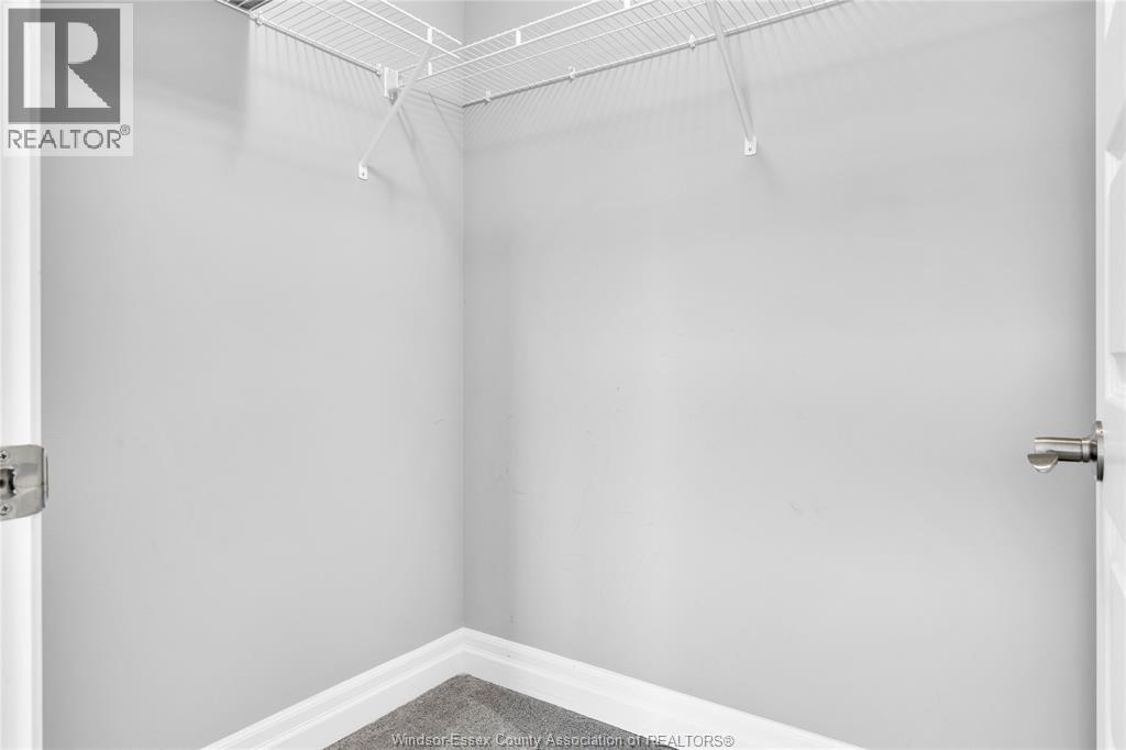 Walk-in closet with wire shelving and carpeted floor