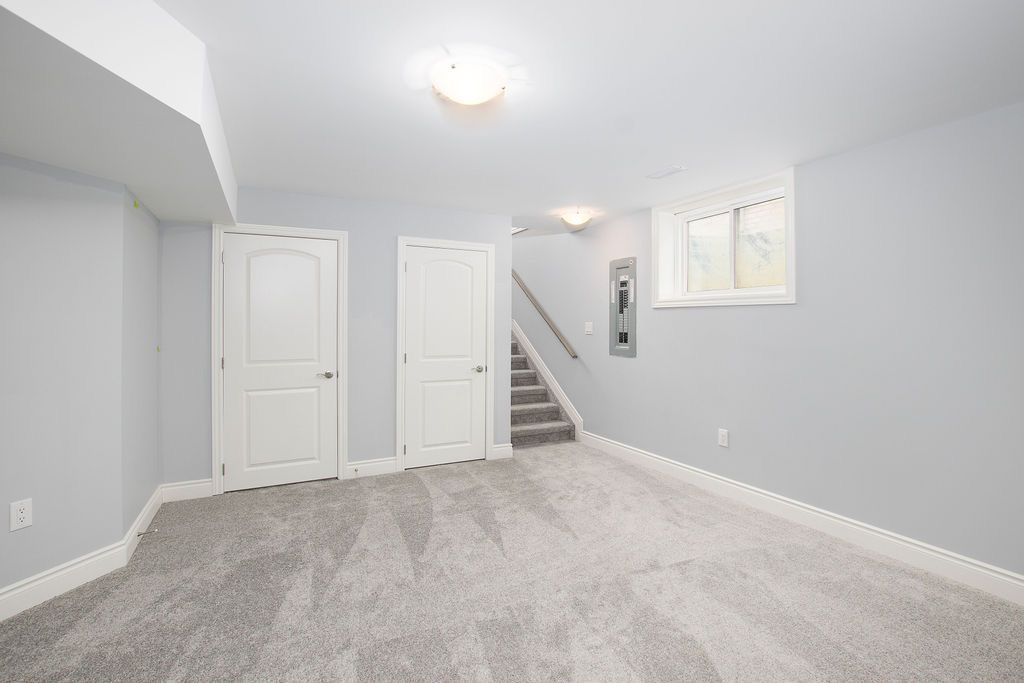 Basement staircase and utility access