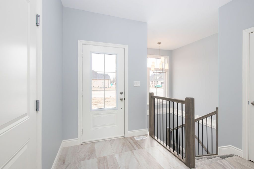Foyer with staircase