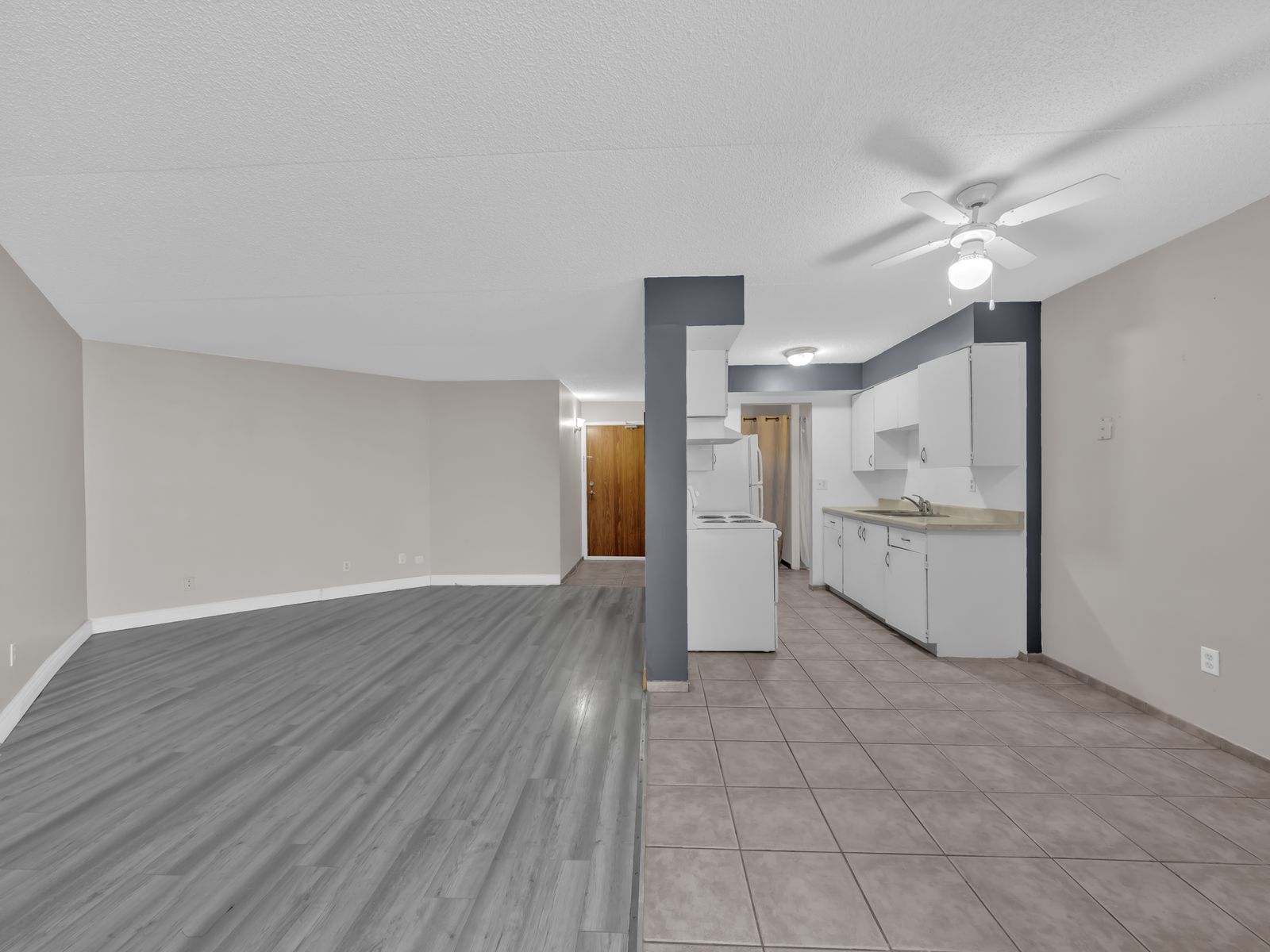 Kitchen open to living