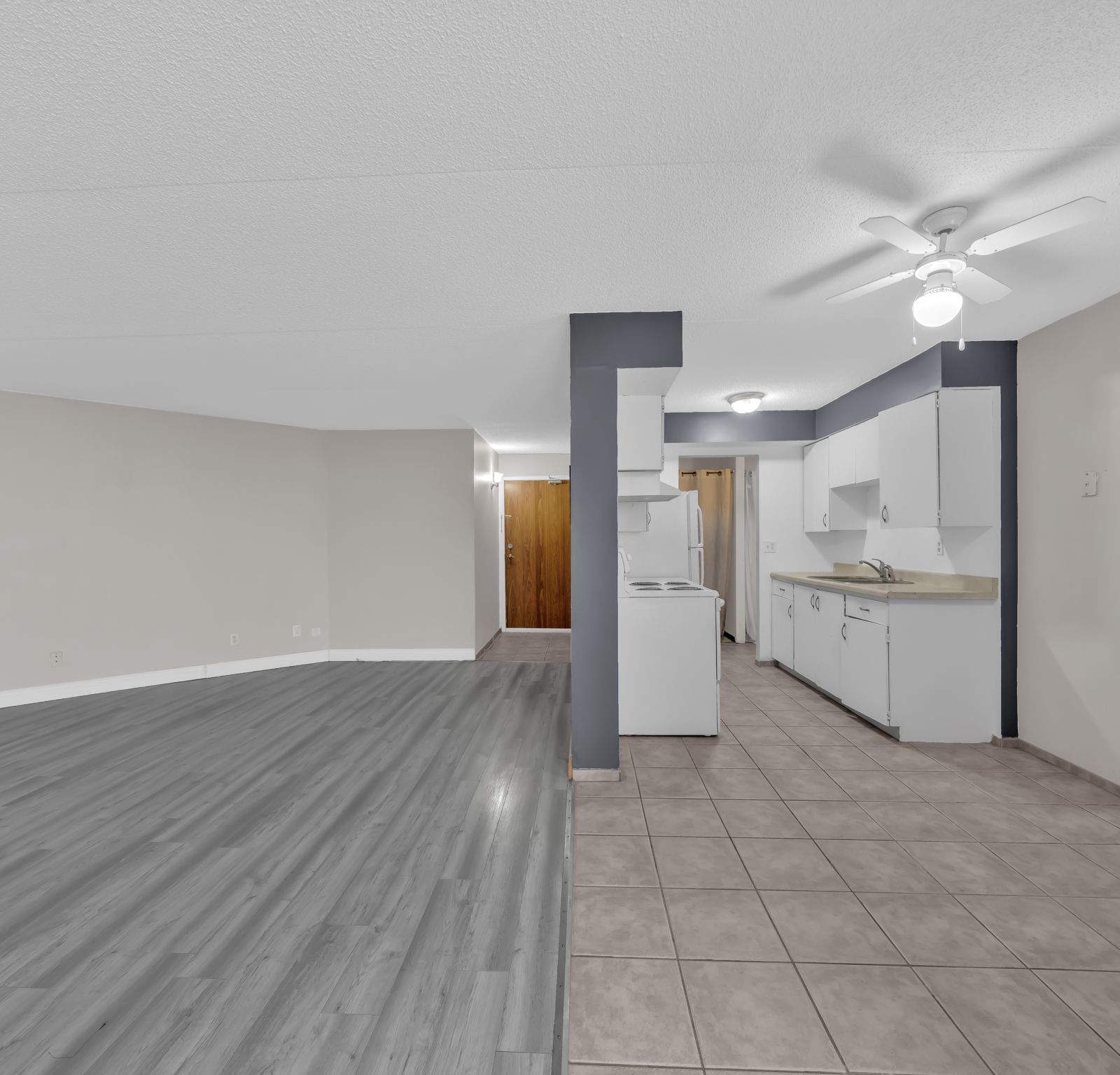 Kitchen open to living